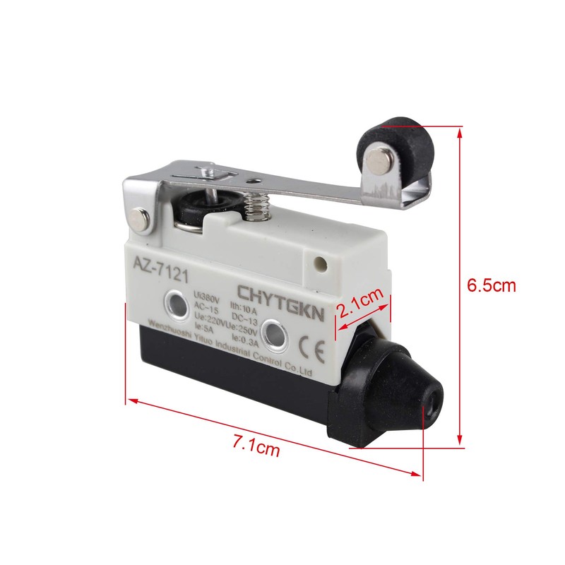 Futheda Horizontal Limit Switch AZ-7121 TZ-7121 Micro Momentary Long Hinge