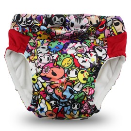 Kanga Care Lil Learnerz Reusable Swim and Toilet Training Pants (Medium - tokiJoy & Tadpole)