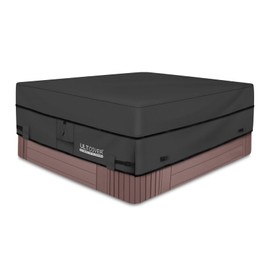 ULTCOVER Waterproof 600D Polyester Square Hot Tub Cover Outdoor SPA Covers 72 x 72 inch Black
