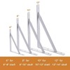 6 Inch Shelf Brackets, 10 Pack Heavy Duty L Brackets