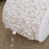 60m roll Pearl Wire Beads, 3mm 8mm Artificial Pearls String