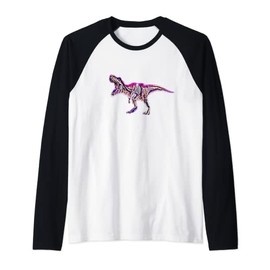 Tyrannosaurus Rex T-Rex Dino Dinosaur Raglan Baseball Tee