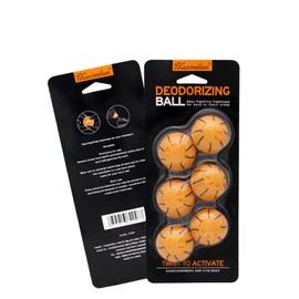 Basketball Deodorizer Balls – Car, Fridge, Shoe Cabinet Air Freshener, Long-Lasting Odor Eliminator with Activated Charcoal & Essential Oils, Sports-Themed Home & Car Decor (6 Pack)