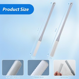 Fußbürste Zehenbürste Set,2 Stück Silikon Fußwaschbürste - FußBüRste für die Dusche,Reinigung der Zehenzwischenräume und Peelingbürste für die füße - Zehenbürste mit Langem Griff für Dusche Fußpflege