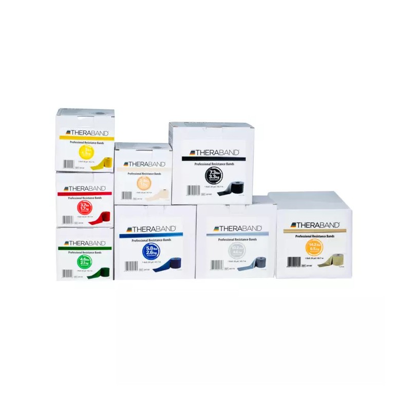 Theraband Professional Latex Resistance Bands, 50 Yard Roll - Tan: