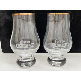 Jose Cuervo 2 Cuervo Tradicional Tequila Glencairn Glasses Perfect for Neat, or Over Ice