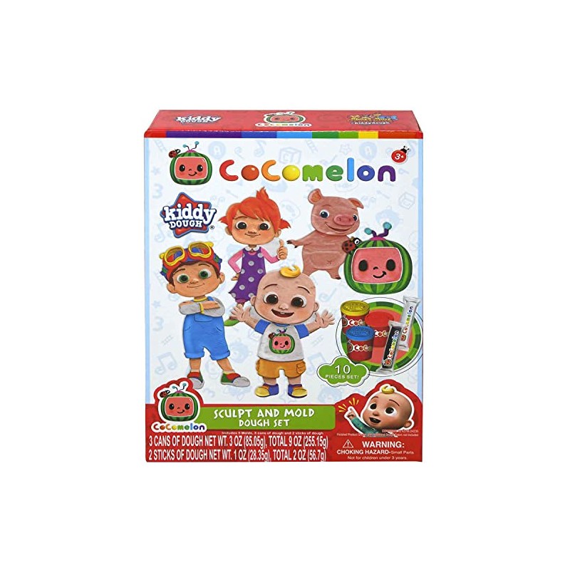 Creative Kids Cocomelon Kiddy Dough Sculpt and Mold Modelling Compound