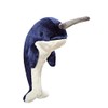 Fluff & Tuff Bleu Narwhal Plush Toy for Medium Dogs,