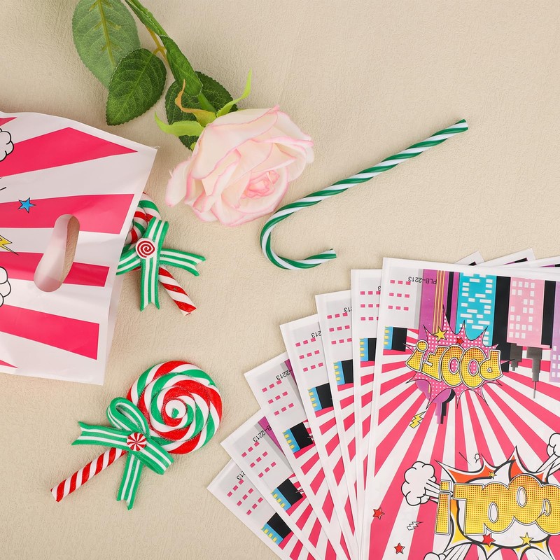 SAVITA 50pcs Spider Gift Bags, Colorful Candy Snack Treat Sweet