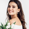2-6CT Moissanite Hoop Earrings for Women, 6P D Color Ideal