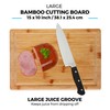 Freshware Freshware Bamboo Cutting Boards for Kitchen with Juice Groove