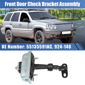 X AUTOHAUX Door Check Stop Strap Door Check Assembly for Jeep Grand Cherokee 55135591AC Front Left Driver Side Door Check Arm Assembly LH Door Check Strap Stopper Door Limiter
