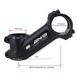 PLATTBK Bicycle Stem 31.8mm 35 Degree Aluminum Alloy Suitable for Road Bike Mountain Bike MTB Stem 60/70/80/90/100/110mm