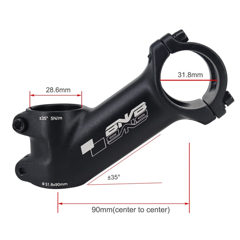 PLATTBK Bicycle Stem 31.8mm 35 Degree Aluminum Alloy Suitable for