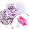 Amagogo Nail Powders Recycling Box Powder Sequins Reusable Accs Portable
