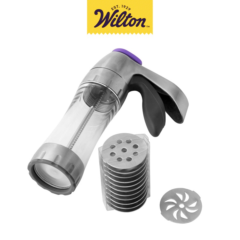 Wilton Preferred Press Cookie Press Set with 12 Shapes Discs