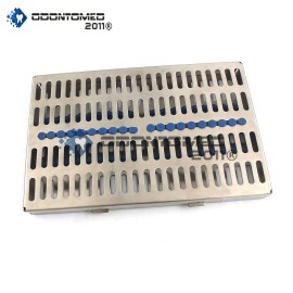 ODM Dental Sterilization Cassette 11" x 7" Rack Tray Box For 20 Surgical Instruments