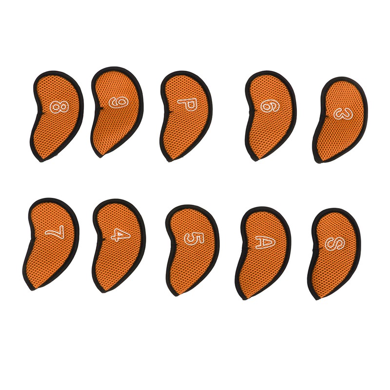 10pcs Golf Iron Covers Set with Numbers Waterproof Golf Head