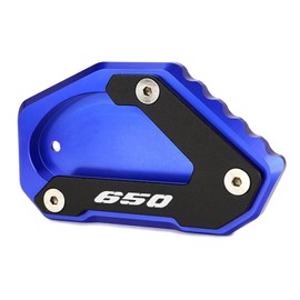 For Suzuki Vstrom 650 V-Strom 650XT DL650 2004-2022 Side Stand Extension Plate Motorcycle Accessories Vstrom650 DL650XT (Blue)