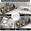 jkxoo 26.18'' x 14.76'' K-6449-ST Sink Protector Grid, Stainless Steel