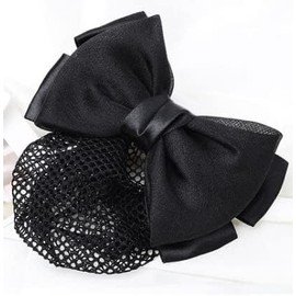 Titan Ribbon Chignon Ribbon, Simple, Job Hunting, Office, Ceremonial Occasions, Funerals, Bun Net, Hair Bun, Hair Access, Head Access, Hair Accessory, Hair Clip, Black