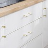 BonKuDoo 5 Pack Cabinet Pulls Drawer Pulls 3 Inch Gold