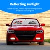 Car Windshield Sun Shade with Unique Logo Compatible for Dodge