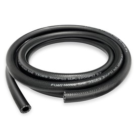 3/8 inch ID Fuel Hose, 10mm ID High Pressure Fuel Line NBR Rubber Hose, for Automotive, Marine Engine Tube Fuel System Hose Black - (3.6M/12FT)