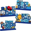 Fathers Day Decorations, 4Pcs Happy Father's Day Wooden Table Centerpieces
