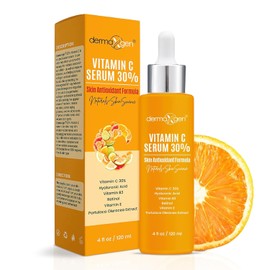 30% Vitamin C Serum for Face - Natural & Organic Anti Wrinkle & Skin Rejuvenator Moisturizer with Hyaluronic Acid & Vitamin E - Powerful Anti Aging Serum - Age-Defying Beauty Regimen- 4 FL OZ