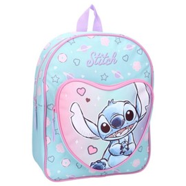mybagstory - Backpack - Stitch - Blue and Pink - Child - School - Kindergarten - Daycare - Unisex School Bag - Size 30 cm - Adjustable Straps - Gift Idea, Blue, 30 cm