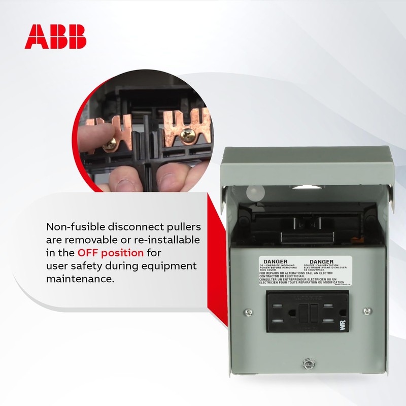 ABB TFN60RGFRCP 60A AC GFCI Disconnect • Disconnect Switch •