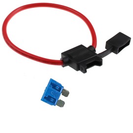 ZOOKOTO Inline Fuse Holder 15A,12 AWG Gauge Wire Car Auto Blade Fuse Waterproof with 15 AMP Fuse