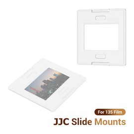 JJC 35mm Film Slide Mounts, 5cm x 5cm Format ABS Plastic Glassless Negative Photo Mount Holder, 50pcs