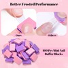 Pack of 100 Mini Nail Buffer Blocks, 100/180 Double-Sided Grit