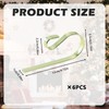 ZKFSIE 6 Pack Christmas Stocking Hooks - Heavy Duty Gold