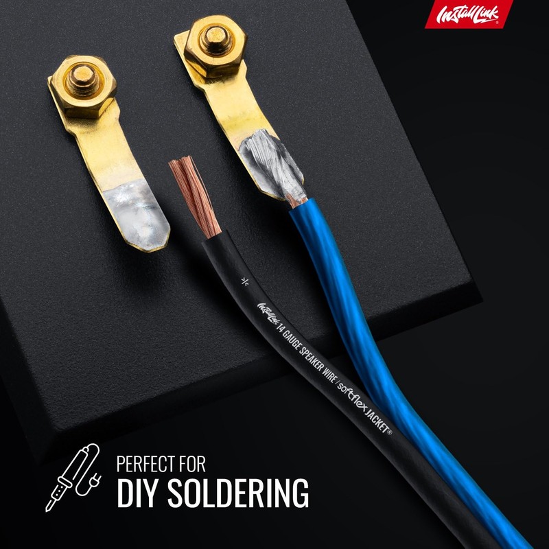 Install Link 14 Gauge Speaker Wire for Car, Home or