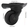 Alomejor 1 Pair Luggage Wheels Replacement A52 Mute Swivel Wheels