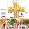 SIGURANTA Garden hose splitter, Brass 3 Way High Flow with