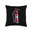 Fire Extinguisher BW Fire Extinguisher Throw Pillow, 16x16, Multicolor