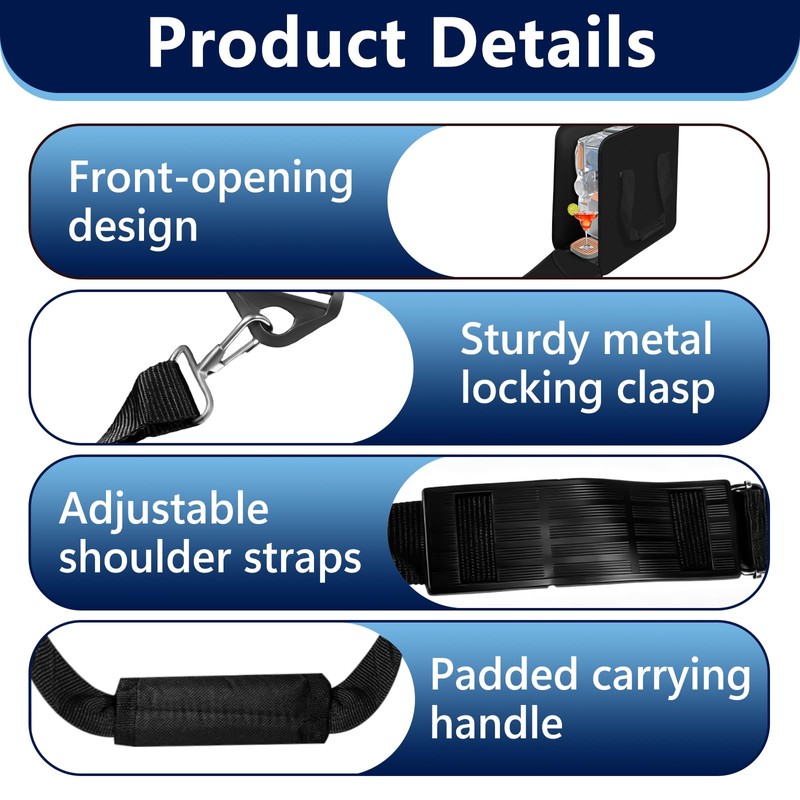 2Pcs Carrying Bag for Ninja Slushie FS605 and FS601, Travel