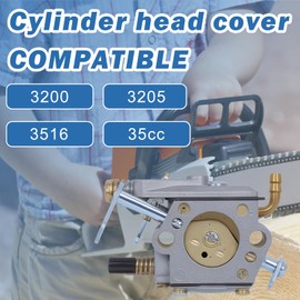 AUMEL Carburetor Kit for 3200 3205 3210 32cc 35cc 38cc chainsaw for McCulloch 3516 Mac 35cc model CS6MHO35UB24RA chainsaw