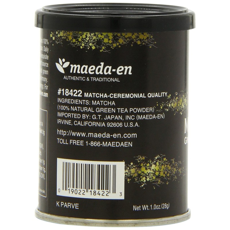 Maeda-En Matcha Ceremonial Quality Green Tea Powder, 1-Ounce