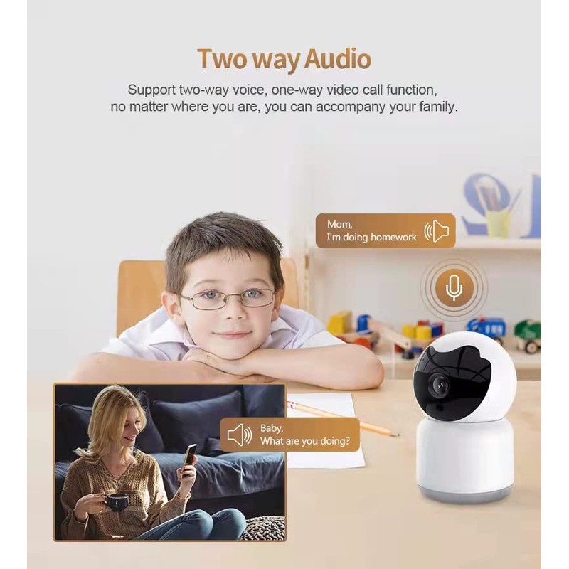 Bawofu Home Security Camera, Tuya 3MP Indoor Pan-Tilt Smart Camera
