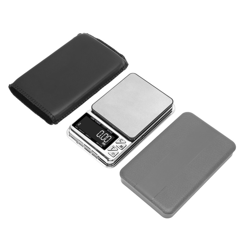 Home Digital Kitchen Scale 200g/0.01g‑1500g/0.1 High Accuracy USB Rechargeable Stainless