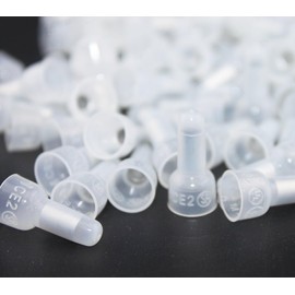 Rextin 1000pcs CE2 Closed End Wire Crimp Connectors Protective Wire Crimp Cap Wire Connectors Terminals