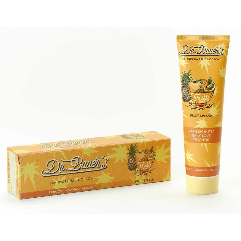 Dr. Bauer's Fruits of Love Fruit Splash Toothpaste, Toothpaste in