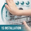 TAILI Corner-adaptive Suction Cup Shower Caddy 2 Pack, Stainless Steel