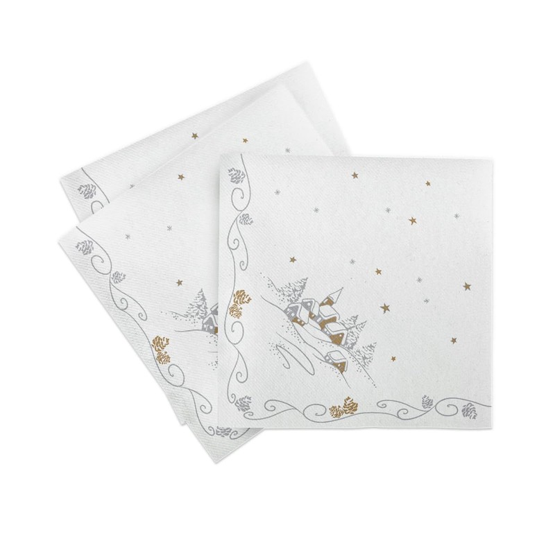 Sovie HORECA Panorama Winter Napkin Linclass® Airlaid Christmas Advent Season