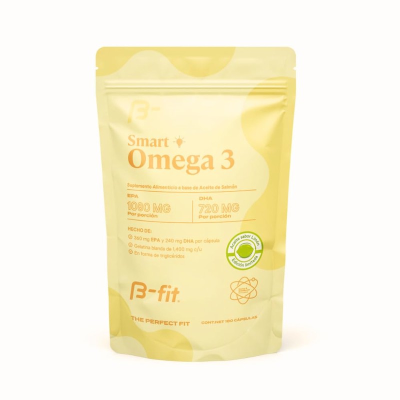 B-FIT Omega 3 1800mg Ácidos Grasos - 1080 EPA y